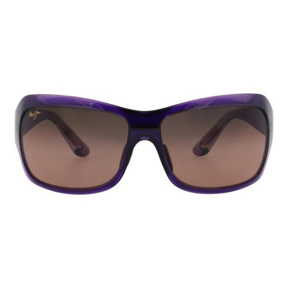 Maui Jim Womens Shield/Wrap Purple Purple Rose Fashion Designer Eyewear - Picture 1 of 4